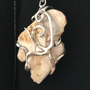 Italian Shell & Sterling Silver necklace